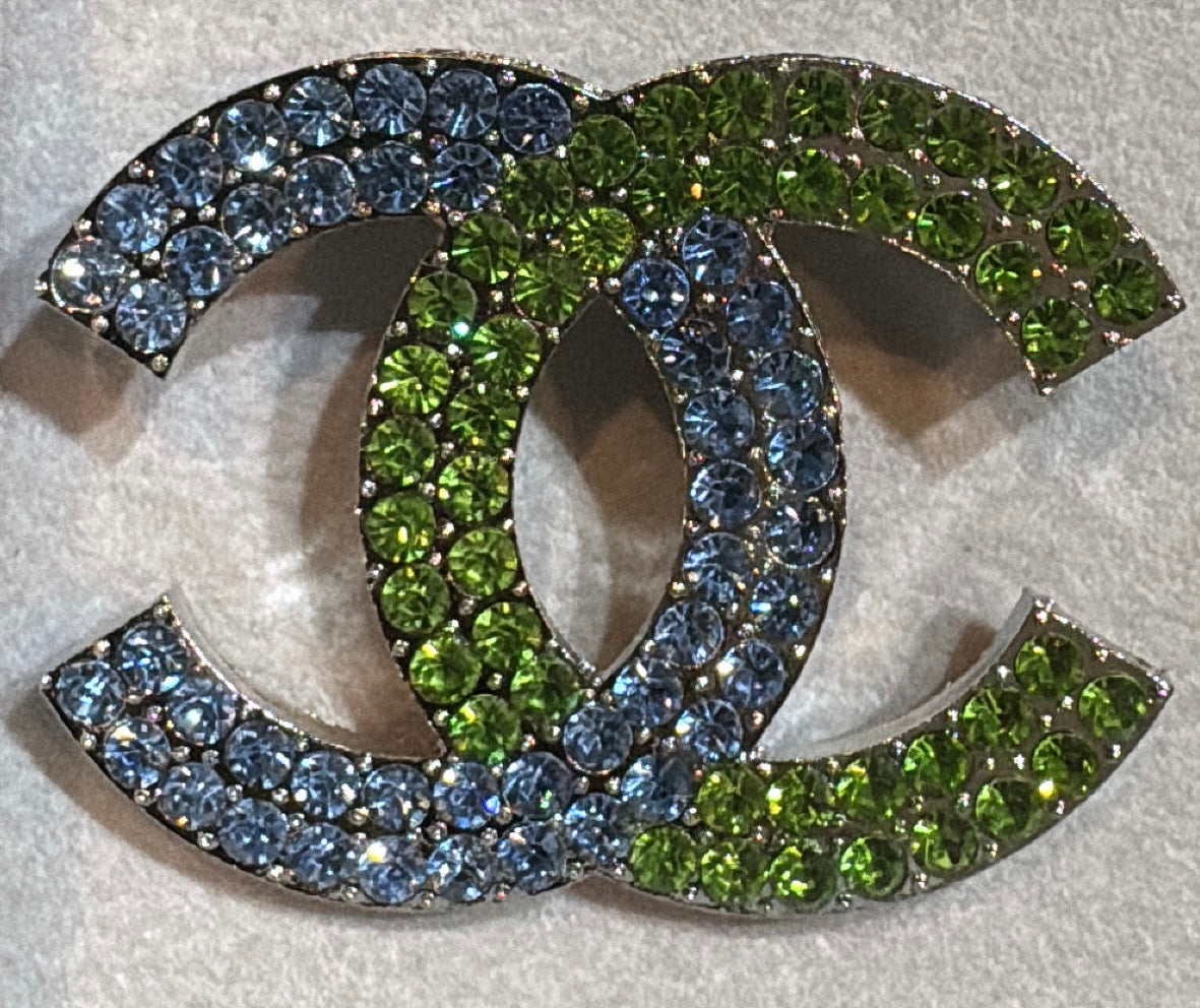 Blue & Green Bling CC