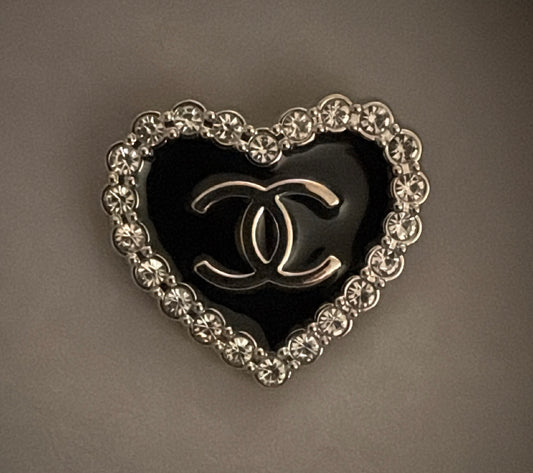 Black & Silver CC Heart