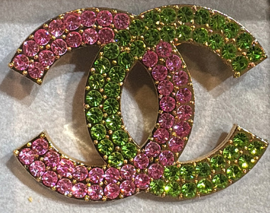 Pink & Green Bling CC